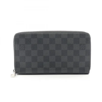 LOUIS VUITTON Zippy Organizer Around long wallet purse N63077 Damier Graphite BK - Image 1 of 4
