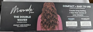 Mermade Hair Double Waver 25mm 1" Mini Barrels Hair Waver Iron Black New - Picture 1 of 6