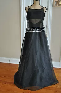 WOMENS L.O.L. Formal Long Evening Dress Black Size 9-10 GORGEOUS!! - Picture 1 of 8
