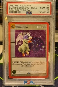 2022 MetaZoo Damaged Chipped JERSEY DEVIL Token Serial # 086/100 - PSA 10 - Picture 1 of 9