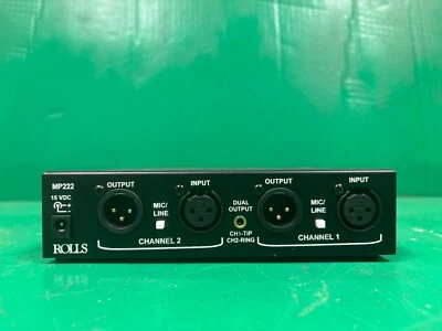 Rolls MP222 Studio Pro 2 Channel Professional Microphone Preamp - Image 1 of 2