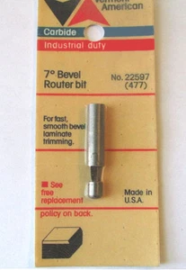 7 DEGREE BEVEL CARBIDE ROUTER BIT Vermont American 22597 We ship Worldwide! - Picture 1 of 1