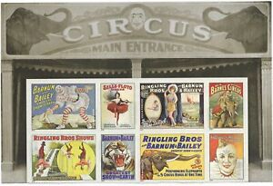 United States #4898-4905 MNH 2014 Vintage Circus Poster Clown Elephant Tiger