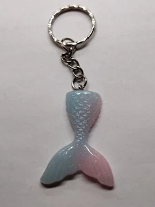 Pastel Mermaid Tail Novelty Keychain - Picture 1 of 6