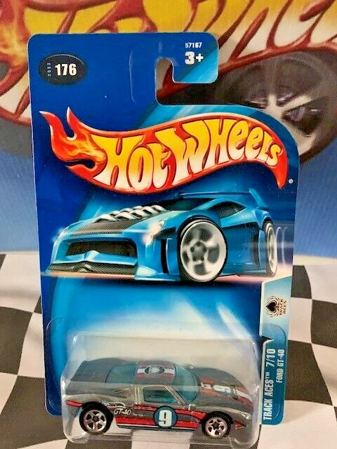 Hot Wheels 2003 HW Track Aces 7/10 176 Ford GT-40 GRIS 5SP Tailandia Foto 1 de 1