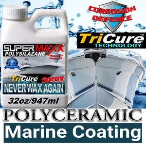 BOAT WAX MARINE POLISH POLYCERAMIC COATING TRICURE TECHNOLOGY PROTECTION "SPRAY - Picture 1 of 10