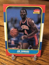 1986-87 Fleer Joe Dumars Rookie Card RC #27 Pistons