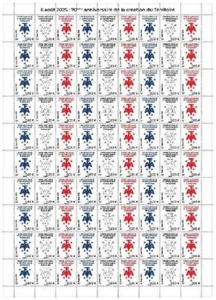 fsat 2024 taaf 60th Ann French South Antarctic Territories TAAF 90v FULL SHEET - Picture 1 of 1