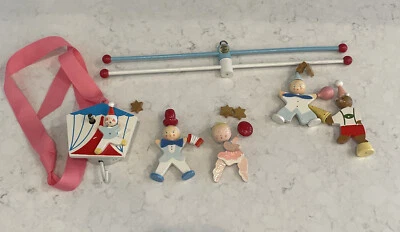 De colección ORIGINALES POR IRMI Guardería Pintada a Mano CIRCO Cuna Móvil Foto 1 de 4