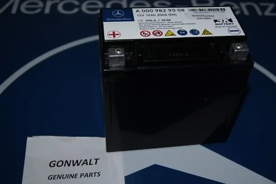 Batería Auxiliar Arranque Original Mercedes Benz Clase ML 2015 0009829308 Foto 1 de 3