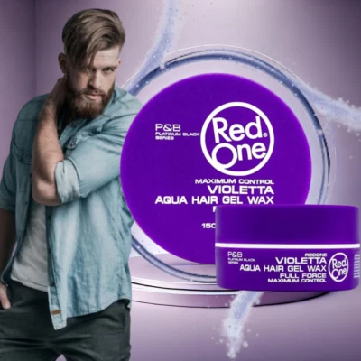 2x RedOne Full Force Aqua Wax Violet 150ml – Maximaler Halt, Haarstyling Produkt - Bild 1 von 4