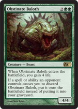 1x Obstinate Baloth LP, English MTG Magic 2011 (M11)
