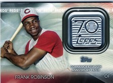 2021 Topps Series 2 70th Anniversary Patch Frank Robinson #T70P-FR Reds