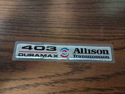 403 Duramax Allison Transmission 3D Stick On Emblem New | eBay