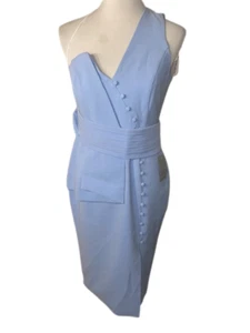 Lavish Alice BLAU Kleid MIT RIEMEN Größe 14 neu mit Etikett - Bild 1 von 7
