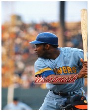 MLB 1970 Milwaukee Brewers Dave May at the Plate Color 8 X 10 Photo Picture