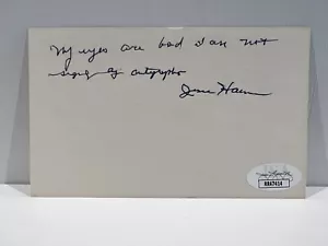 Jesse Haines Autographed 3x5 Index Card St. Louis Cardinals JSA Certified - Picture 1 of 1
