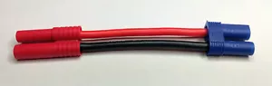 HXT4mm Stecker/Buchse auf EC5-Buchse Adapterkabel Ladekabel Lipo Adapter 12AWG - Bild 1 von 3