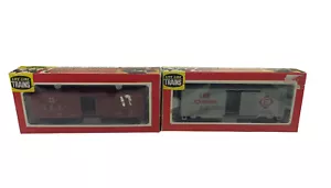 Life Like Trains Ho Scale A.T. & S.F. Box Car & Erie Lackawanna 73510 - Picture 1 of 8
