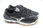 Mizuno Wave Hurricane 2 Shoes Womens Size 6 Volleyball Black Silver Court