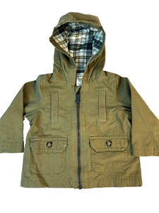 Carter's Cargo Green Light Weight Baby Jacket zip up with Hood - 12 months - Picture 1 of 5