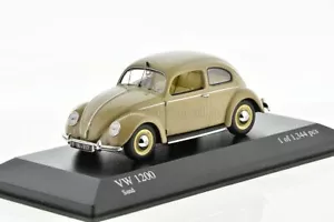 VOLKSWAGEN 1200 Export Grey 1951 1/43 MINICHAMPS 431051202 - Imagen 1 de 5