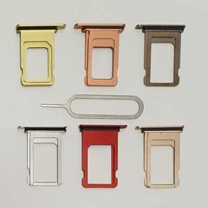 For iPhone 13 12 11 XR XS X 8 7 6s Plus Replacement Nano Sim Tray & Sim Tool - Picture 1 of 13