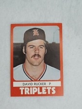 1980 TCMA Minor League Evansville Triplets #9 David Rucker M2