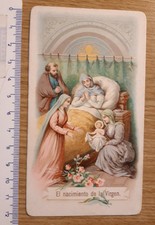 Santino la nascita della Madonna 'El nacimiento de la Virgen' cromolitografico