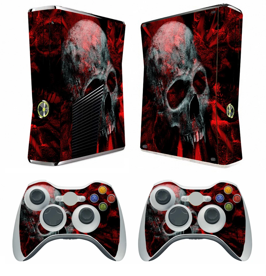 Skull 251 Vinyl Decal Cover Skin Sticker for Xbox360 slim and 2 controller skins - Image 1 of 1