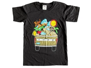 BAD BUNNY in Ford Truck Kids Large Graphic Shirt Puerto Rican Rapper Music Merch - Picture 1 of 7