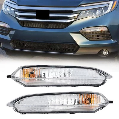 For 2016-2018 Honda Pilot Turn Signal Parking Lights Lamps w/ Bulbs Left+Right Foto 1 de 4