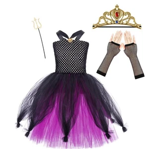▪Kids Girl Ursula Princess Cosplay Costume Outfit Book Week Carnival Fancy Dress - Picture 1 of 15