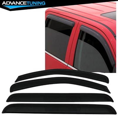 Se adapta a 05-12 Nissan Pathfinder acrílico viseras de ventana deflector protector solar lluvia 4 piezas Foto 1 de 4