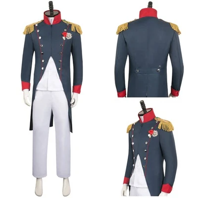 2023 Película Bonaparte Emperador Francés Disfraz Chaqueta Uniforme Abrigo Pantalón Hombres Foto 1 de 4