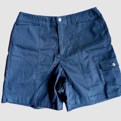 Shorts azul marinho escuro bolsos laterais e bolso de carga tamanho 12 Crazy Horse - Imagem 1 de 4