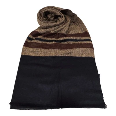 Sciarpa Uomo Ragazzo Coveri Pashmina 190x70 Sfrangiata Coprispalle Poliestere - Immagine 1 di 4