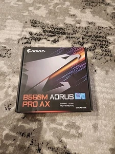 GIGABYTE B560M AORUS PRO AX LGA 1200 B560 M-ATX 10th/11th Intel Motherboard - Afbeelding 1 van 5