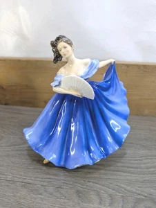 "ELAINE" 1979 Royal Doulton Lady Figurine (HN2791) Blue - 19cm Tall - Immaculate - Picture 1 of 10