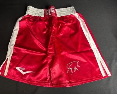 Larry Holmes Signed Everlast Red Boxing Shorts PSA AP47216 - Image 1 of 3