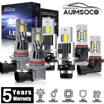 Faros LED bombillas luz antiniebla haz alto bajo súper brillante para Lexus GS300 2006 Foto 1 de 4