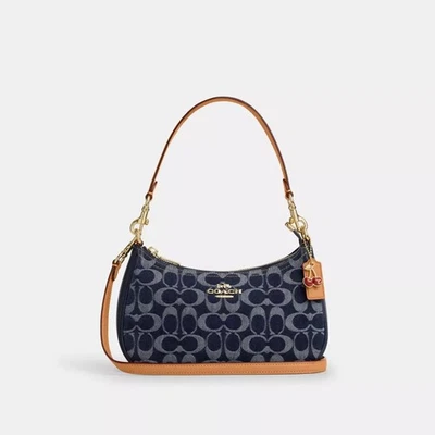 Coach CAF82 Schultertasche 2025 für Damen (Kirsche Anhänger nicht enthalten)