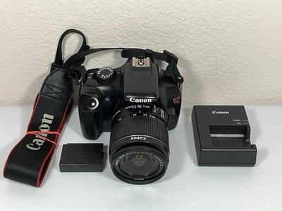 Canon EOS Rebel T3 12.2MP Digital SLR Camera With EF-S 18-55mm f/3.5-5.6 IS II - Image 1 of 4