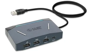 IOGEAR KeyMander 2 Keyboard Mouse Adapter Plus Controller Crossover GE1337P2 Bl - Picture 1 of 9