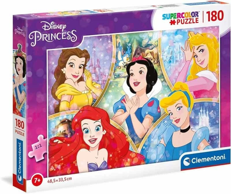Clementoni Puzzle 180 Princess 29311 - Immagine 1 di 1
