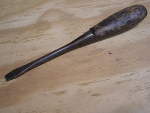 Vintage Irwin Perfect Handle Screwdriver 3/8" Broken Wood Handle Needs Repair - Picture 1 of 7