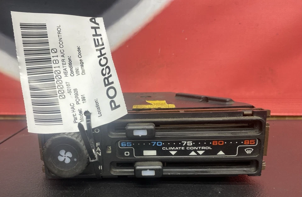 Porsche 928 1991 calefacción aire acondicionado control 92857306007 Foto 1 de 4