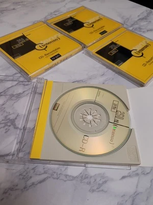 4 x Intenso CD-Recordable High Quality 250MB - 28 Mins - Multispeed 1x-52x - Image 1 of 4