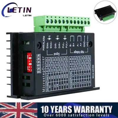 CNC Stepper Motor Driver Controller TB6600 Single Axis 4A 9~42V DC Drive Module - Image 1 of 4