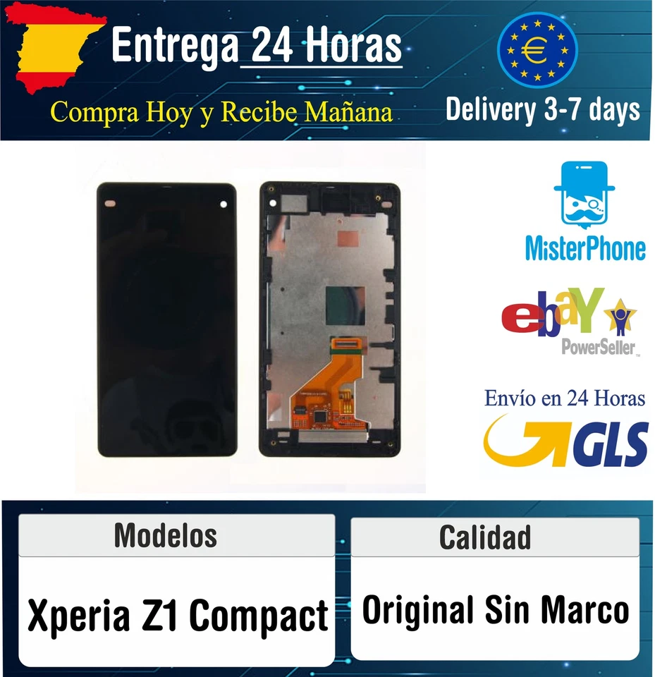 Pantalla Completa Display Lcd + Tactil + Marco Para Sony Xperia Z1 Compact D5... - Imagen 1 de 2